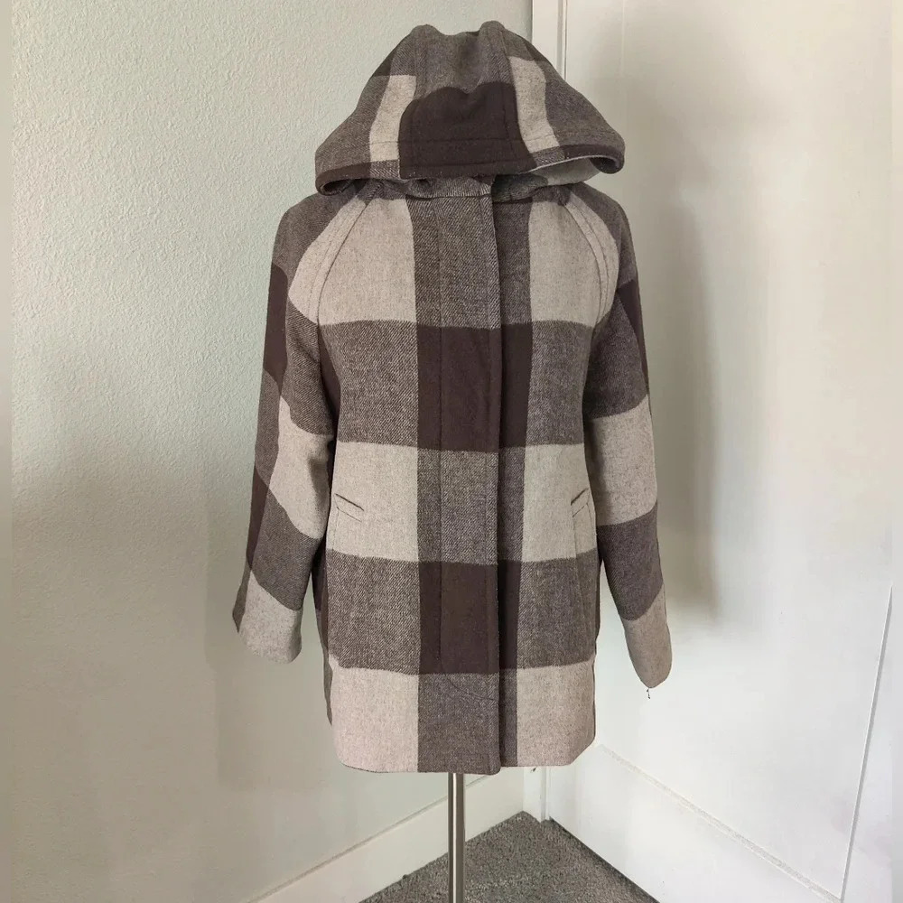 Coach Wool Coat Brown Buffalo